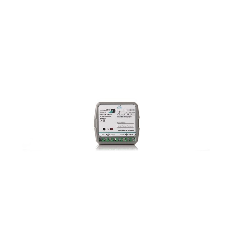 Datec Electronic AG EIB/KNX Attuatore Multifunzione 4CHx10A 8 Ingressi Binari