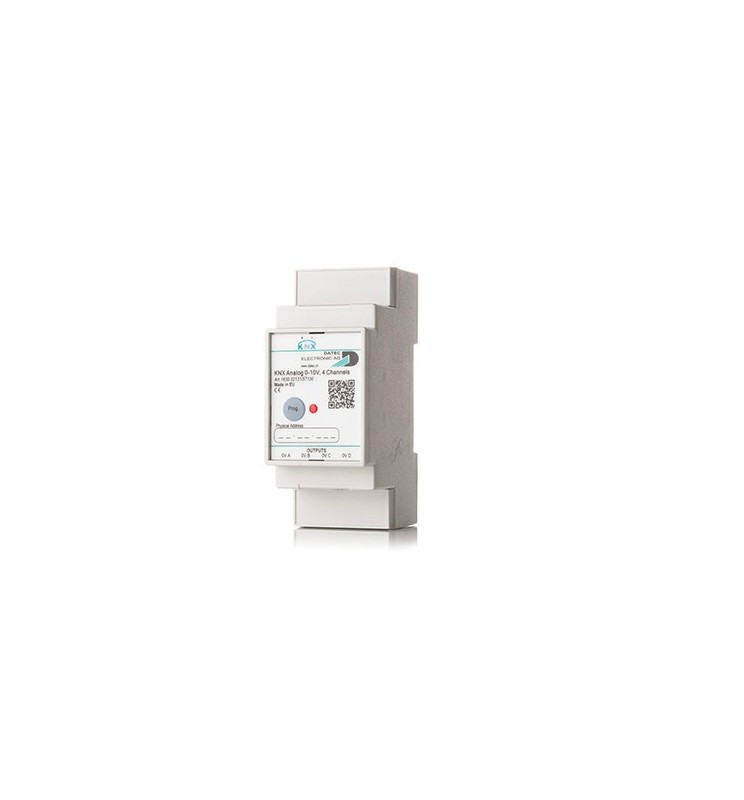 DATEC EIB / KNX Attuatore Fan Coil 0-10V 4CH (2 DIN)