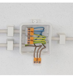 WAGO 221-412 1 Flexible wire clamp: 0.14-4 mm² rigid wire: 0.2-4 mm² Poles: 2 Transparent, Orange