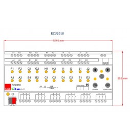 EAE KNX Room Controller Unit  20 Uscite + 18 Ingressi RCU2018