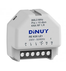 DINUY  RF KNX ATTUATORE DIMMER 1 CANALE RLC + LED