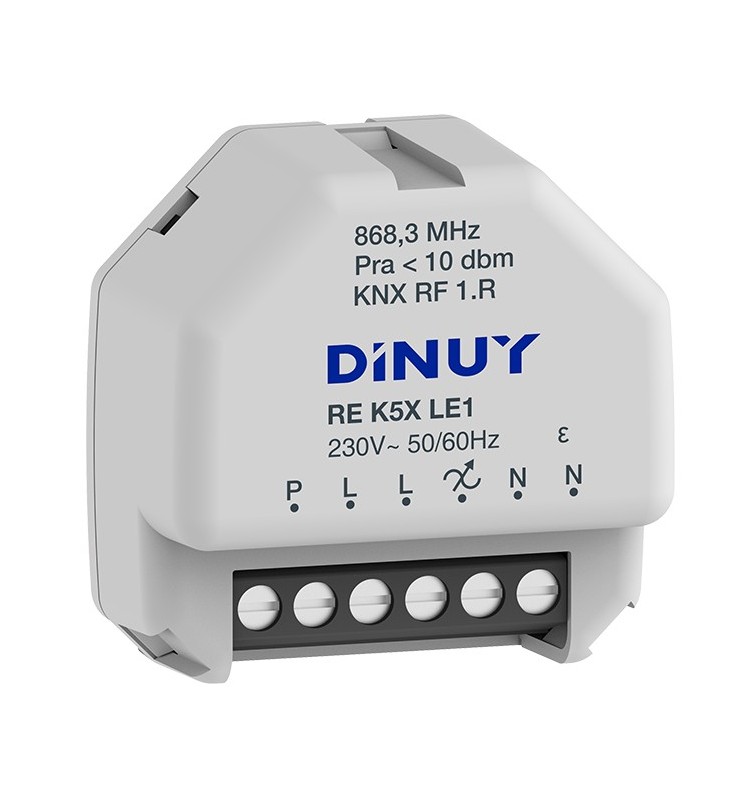DINUY  RF KNX ATTUATORE DIMMER 1 CANALE RLC + LED