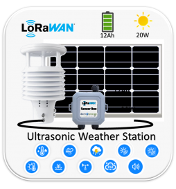Ultrasonic Meteo LoRa Solar
