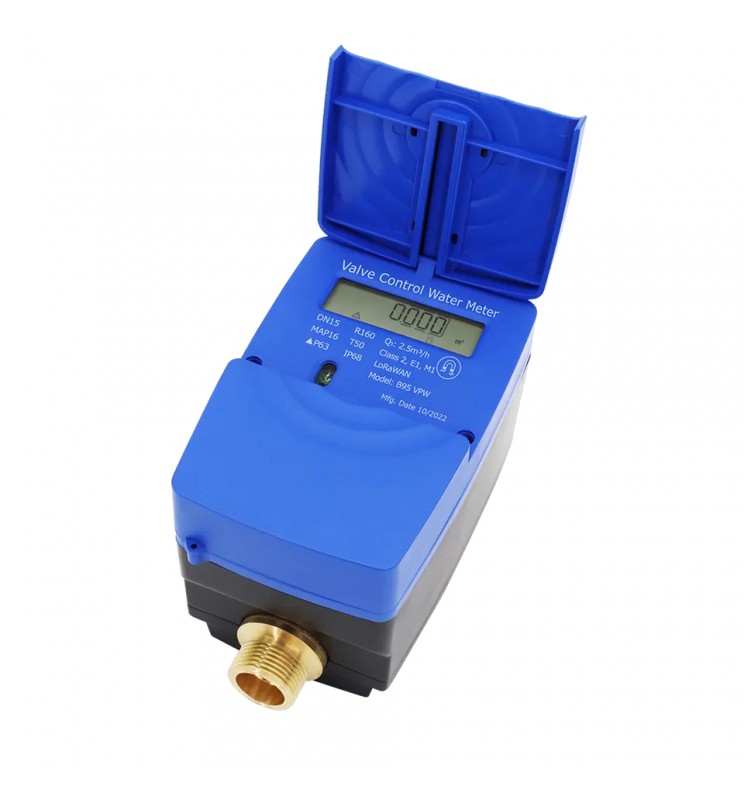 Water LoRa Ultrasonic Meter with valve DN15