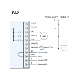 HVAC LoRa Fan Controller EU868 Wire Diagram