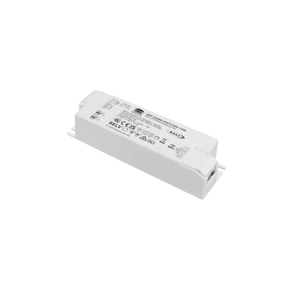45W NFC DALI DT8 LED Driver (Constant Current) SRP-2309N-45CCT500-1400