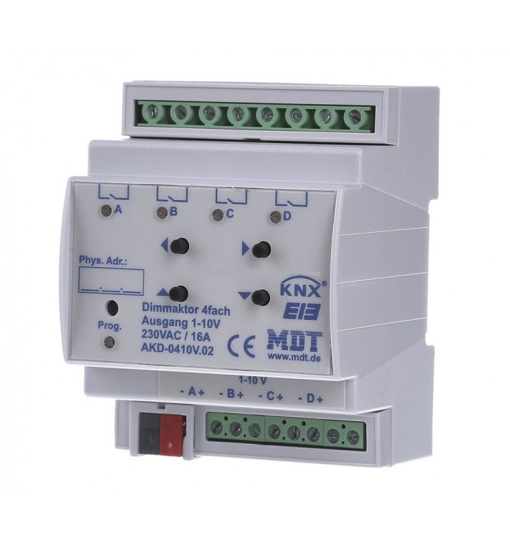 MDT EIB/KNX Attuatore Dimmer 2CH 10A 250W (4 DIN) AKD-0201.01