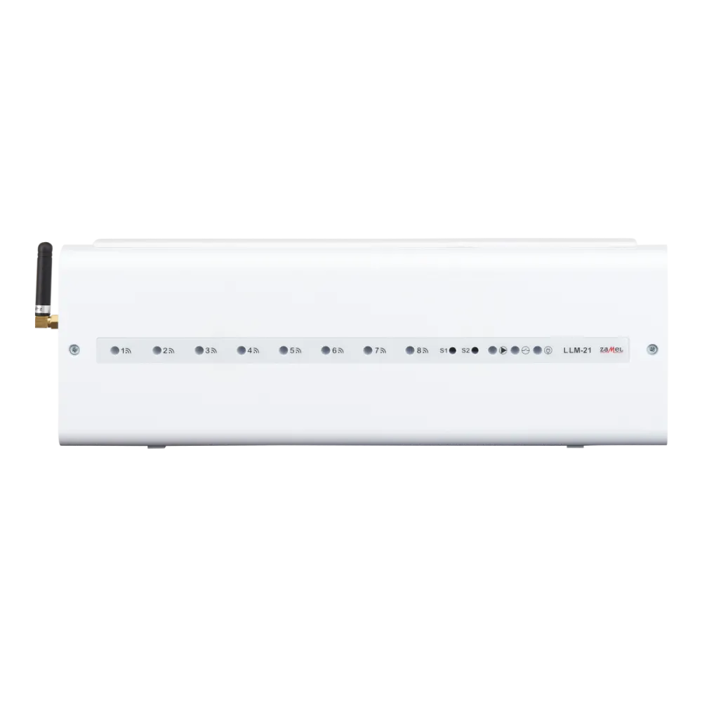 Smart Home Radio Underfloor Heating Control Board Zamel EXTA LIFE LLM-21 White 8 Zones