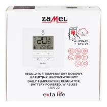 ermostato Radio Giornaliero a Batteria Smart Home Zamel EXTA LIFE LBW-22 Bianco RF 868 MHz