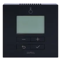 Smart Home Daily Battery Radio Thermostat Zamel EXTA LIFE LBW-22 Black RF 868 MHz