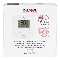 Smart Home Daily Battery Radio Thermostat Zamel EXTA LIFE LBW-22 Black RF 868 MHz