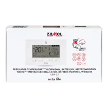 Termostato Radio Settimanale a Batteria Smart Home Zamel EXTA LIFE LBW-23 Nero RF 868 MHz