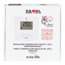 Smart Home Simple 230V Flush Radio Thermostat Zamel EXTA LIFE LPW-21 White RF 868 MHz