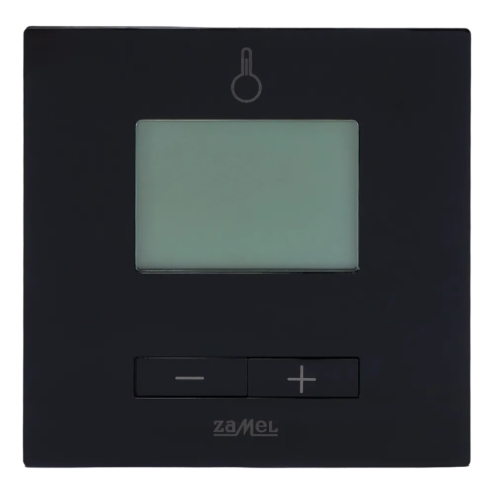 Termostato Radio Semplice 230V Incasso Smart Home Zamel EXTA LIFE LPW-21 Nero RF 868 MHz