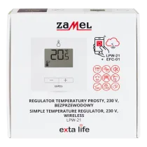 Smart Home Simple 230V Flush Radio Thermostat Zamel EXTA LIFE LPW-21 Black RF 868 MHz
