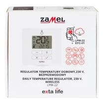Smart Home Daily 230V Flush Radio Thermostat Zamel EXTA LIFE LPW-22 White RF 868 MHz