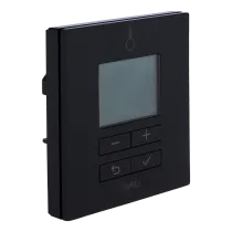 Termostato Radio Giornaliero 230V Incasso Smart Home Zamel EXTA LIFE LPW-22 Nero RF 868 MHz