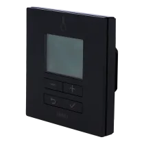 Termostato Radio Giornaliero 230V Incasso Smart Home Zamel EXTA LIFE LPW-22 Nero RF 868 MHz