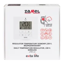 Smart Home Daily 230V Flush Radio Thermostat Zamel EXTA LIFE LPW-22 Black RF 868 MHz