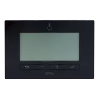 Termostato Radio Settimanale 230V Incasso Smart Home Zamel EXTA LIFE LPW-23 Nero RF 868 MHz