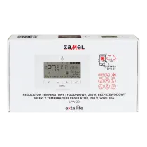 Termostato Radio Settimanale 230V Incasso Smart Home Zamel EXTA LIFE LPW-23 Nero RF 868 MHz