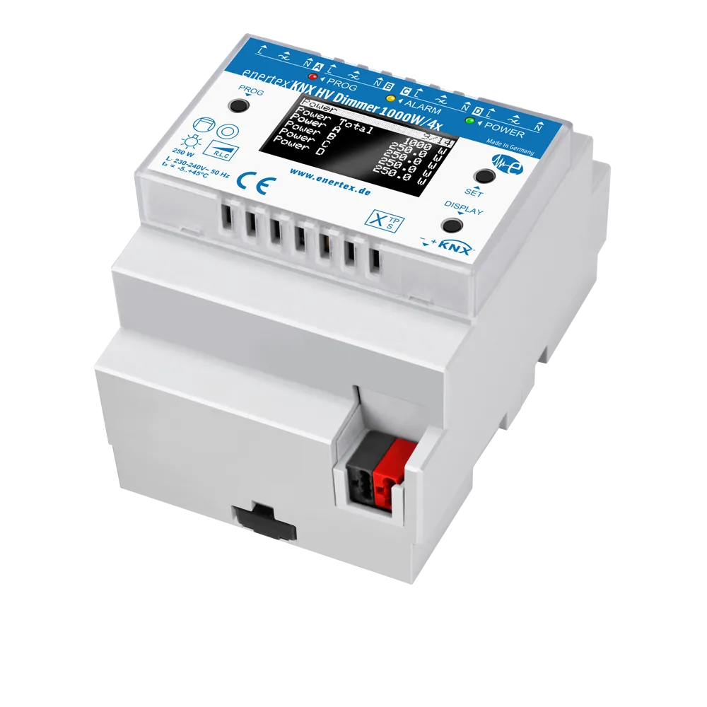 Enertex® KNX HV Dimmer 1000W/4x — High Voltage 4 Channels
