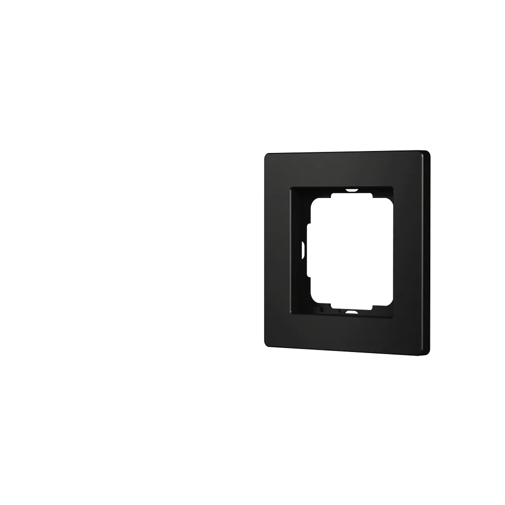 Enertex® AluRa Single Cover Frame — Brushed Aluminium Black