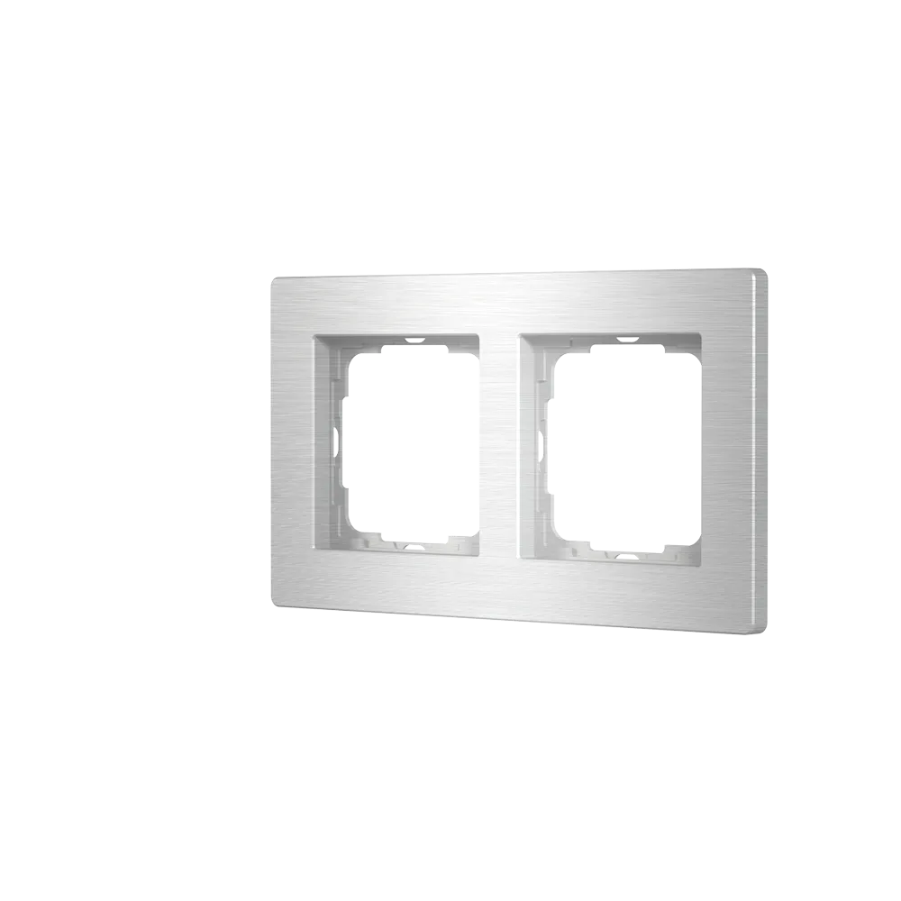 Enertex® AluRa Double Cover Frame — Brushed Aluminium Natural