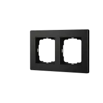 Enertex® AluRa Cornice Doppia — Alluminio Spazzolato Nero