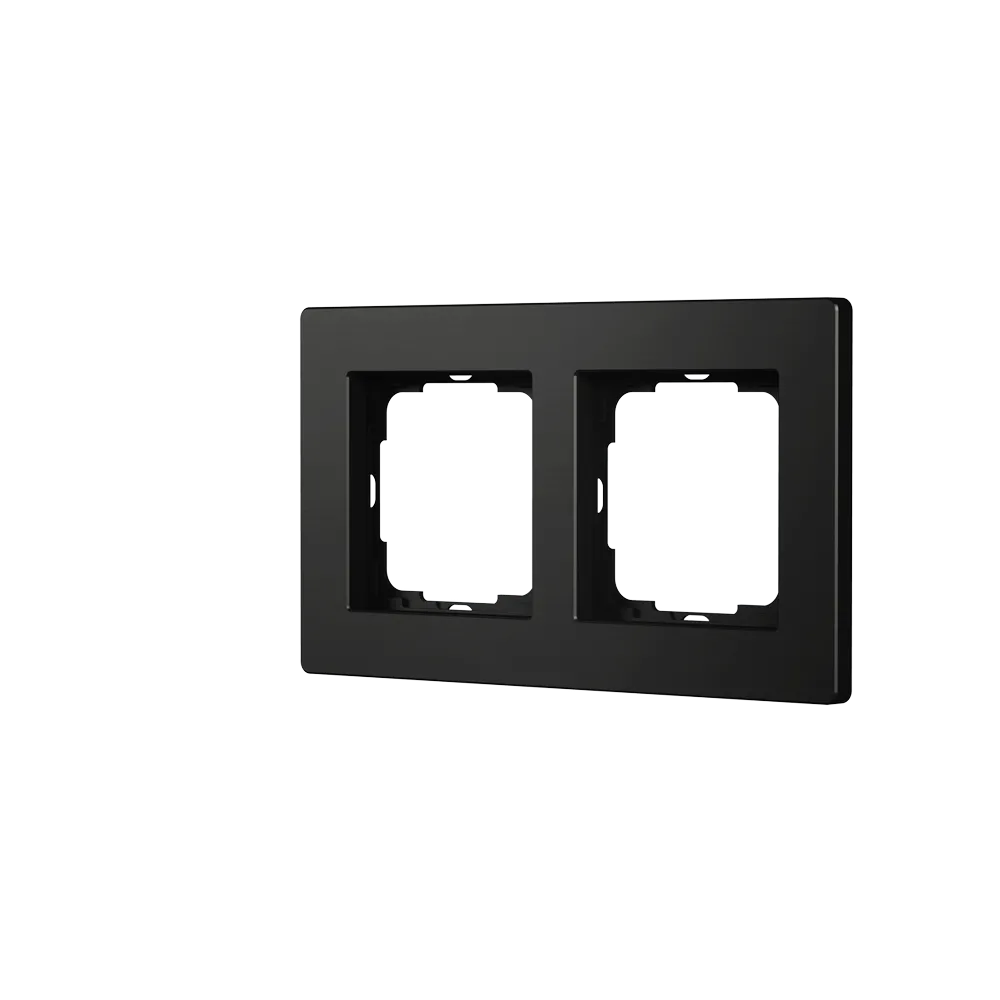 Enertex® AluRa Cornice Doppia — Alluminio Spazzolato Nero