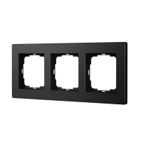 Enertex® AluRa Cornice Tripla — Alluminio Spazzolato Nero