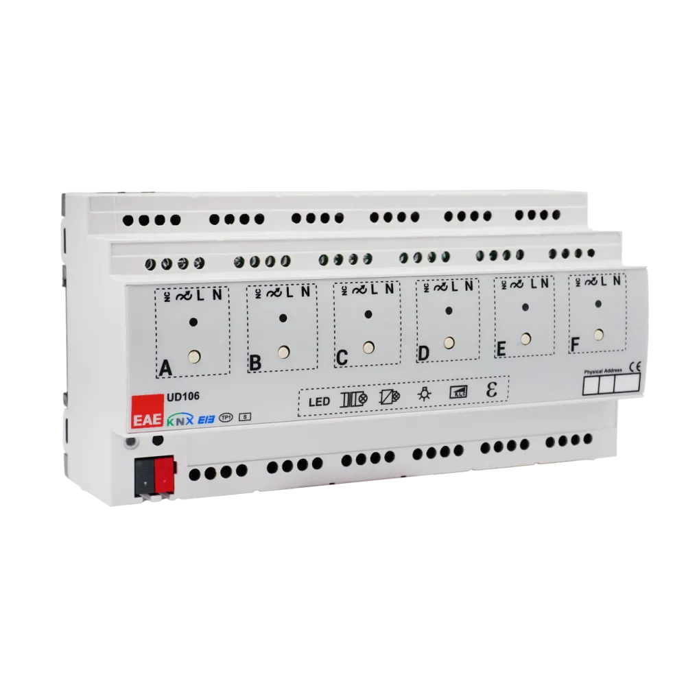 EAE UD106 - Modulo Dimmer Universale KNX a Taglio di Fase 6 Canali