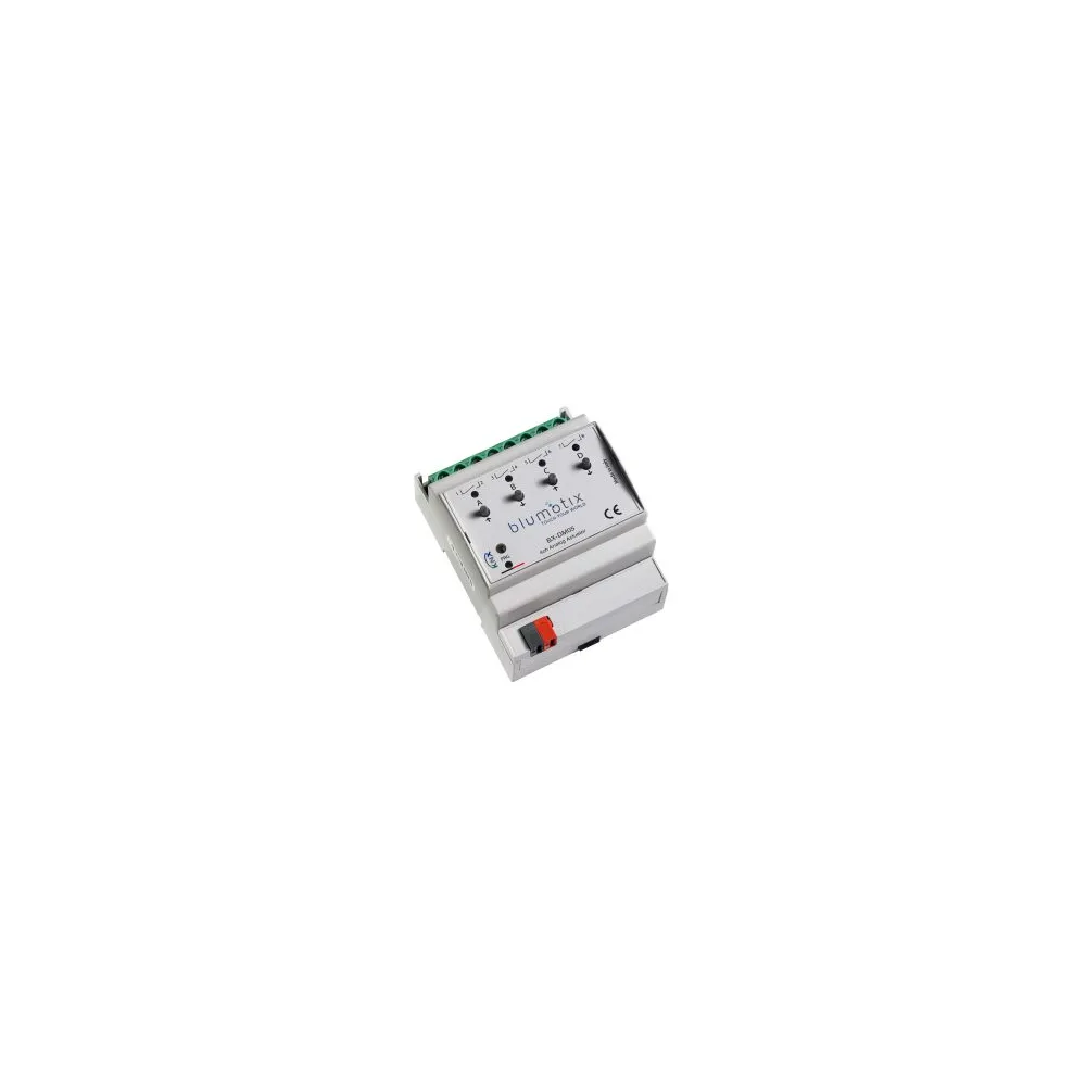 Attuatore Analogico KNX Blumotix BX-DM05 – 4 Canali 0-10V, HVAC e Illuminazione, Guida DIN