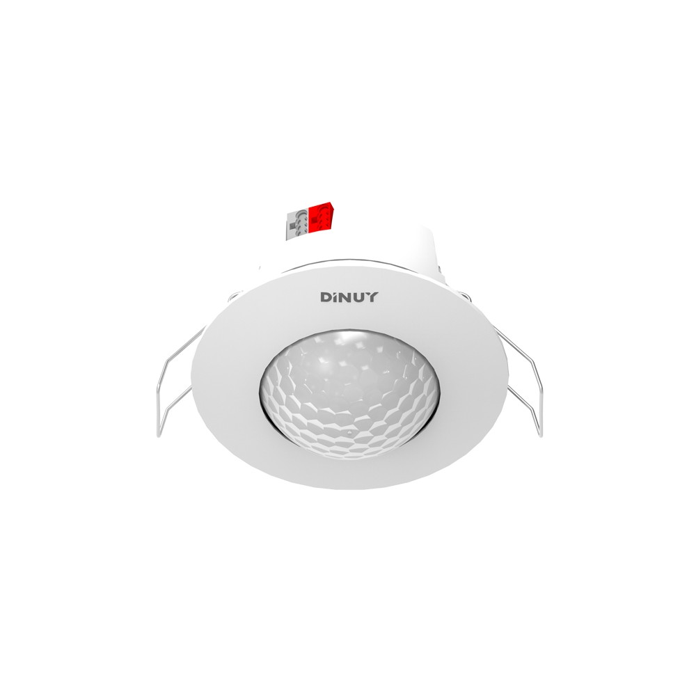 Rilevatore di Movimento/Presenza KNX Dinuy DM KNT 03B 360° Incasso Soffitto Bianco