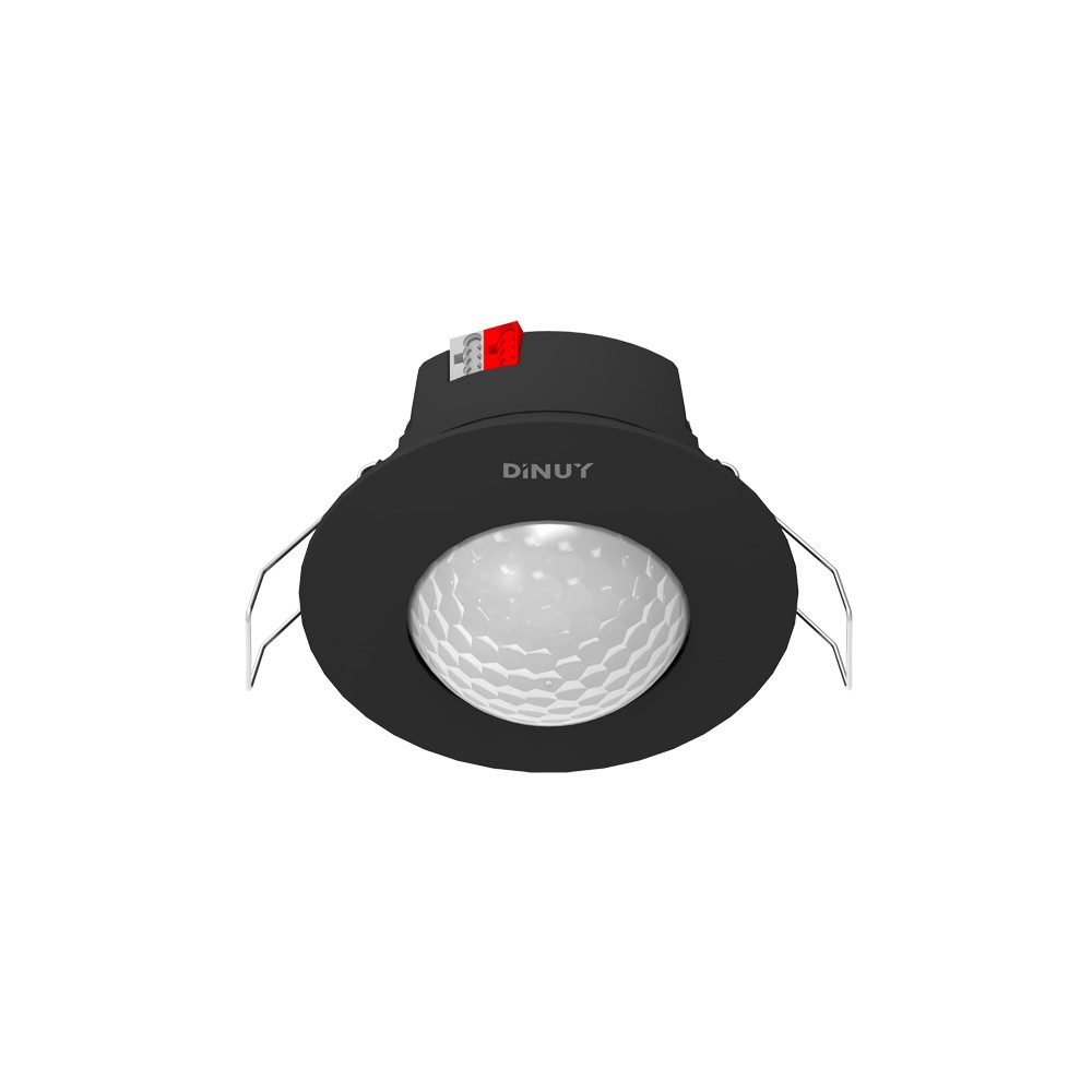 Rilevatore di Movimento/Presenza KNX Dinuy DM KNT 03N 360° Incasso Soffitto Nero