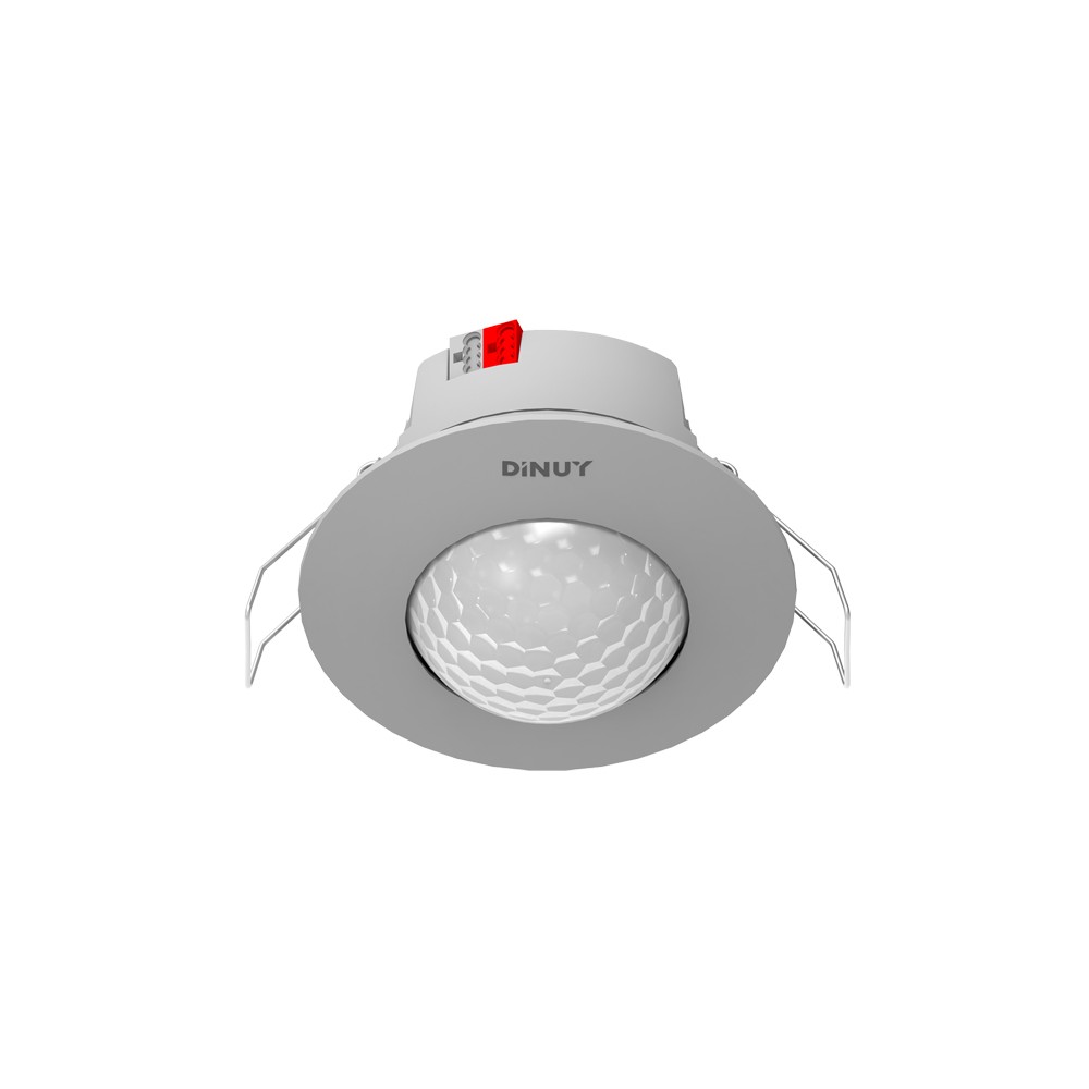 Rilevatore di Movimento/Presenza KNX Dinuy DM KNT 03P 360° Incasso Soffitto Argento (Grigio)