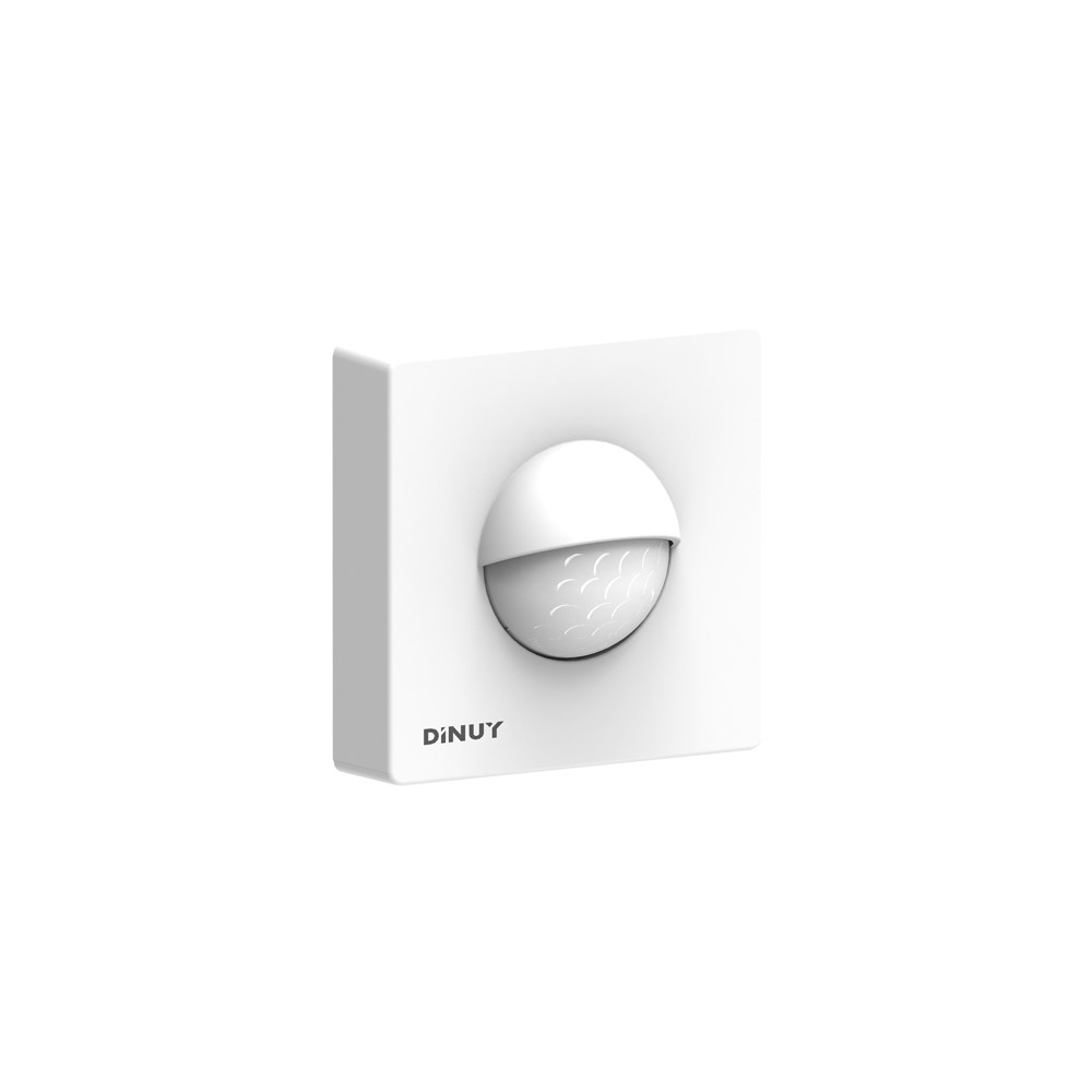 Rilevatore di Movimento/Presenza KNX Dinuy DM KNT S1B 180° Parete Bianco