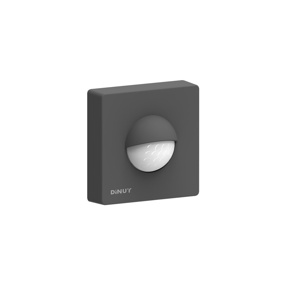 Rilevatore di Movimento/Presenza KNX Dinuy DM KNT S1N 180° Parete Nero