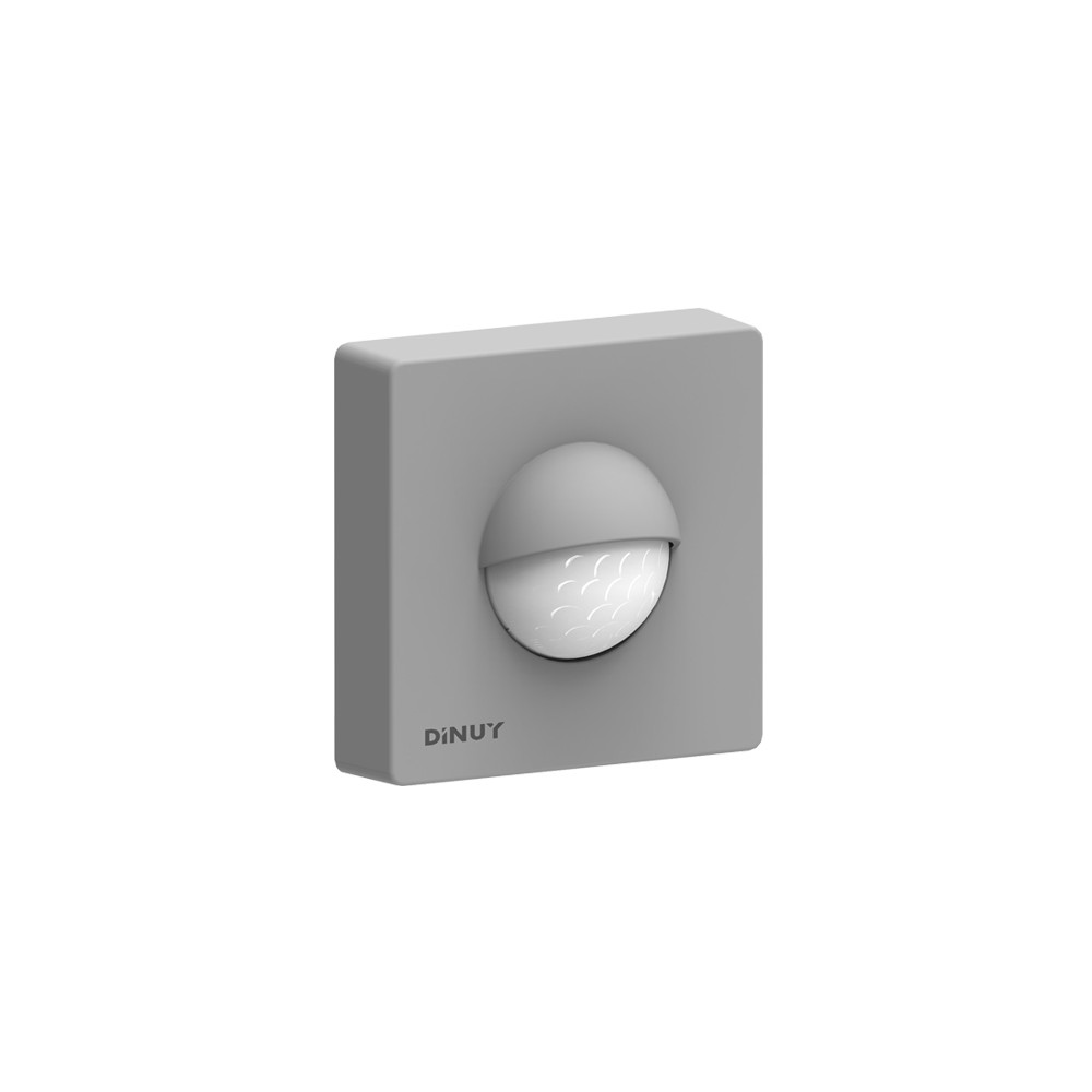 Rilevatore di Movimento/Presenza KNX Dinuy DM KNT S1P 180° Parete Argento