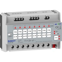 Attuatore Dimmer KNX Dinuy RE KNT 008 RLC/LED 8 Uscite
