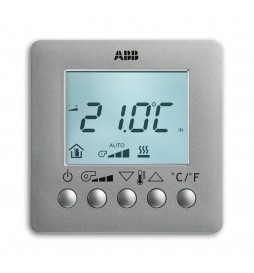 ABB EIB/KNX Termostato Fan Coil con Display Alluminio 6138/11-83-500