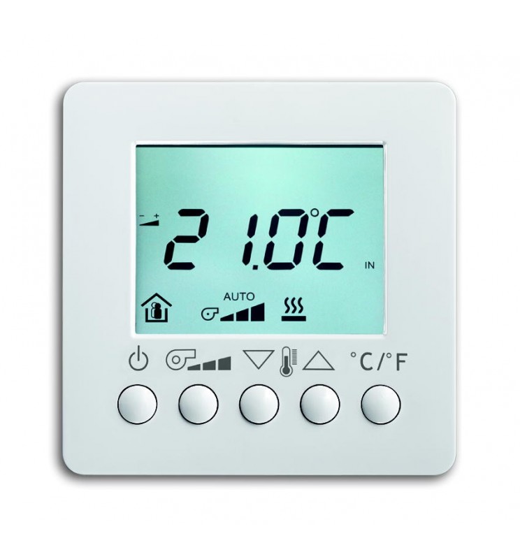 ABB EIB/KNX Room Thermostat Fan Coil Display White 6138/11-84-500