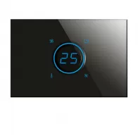 BX KNX KRISTAL Termostato Touch Vetro Nero BX-R07B