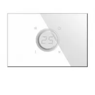 BX KNX KRISTAL Termostato Touch Vetro Bianco BX-R07W
